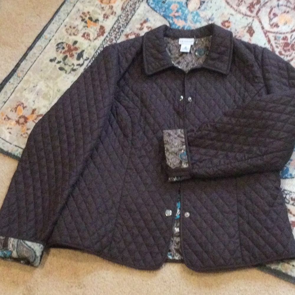 Brown quilted jacket
